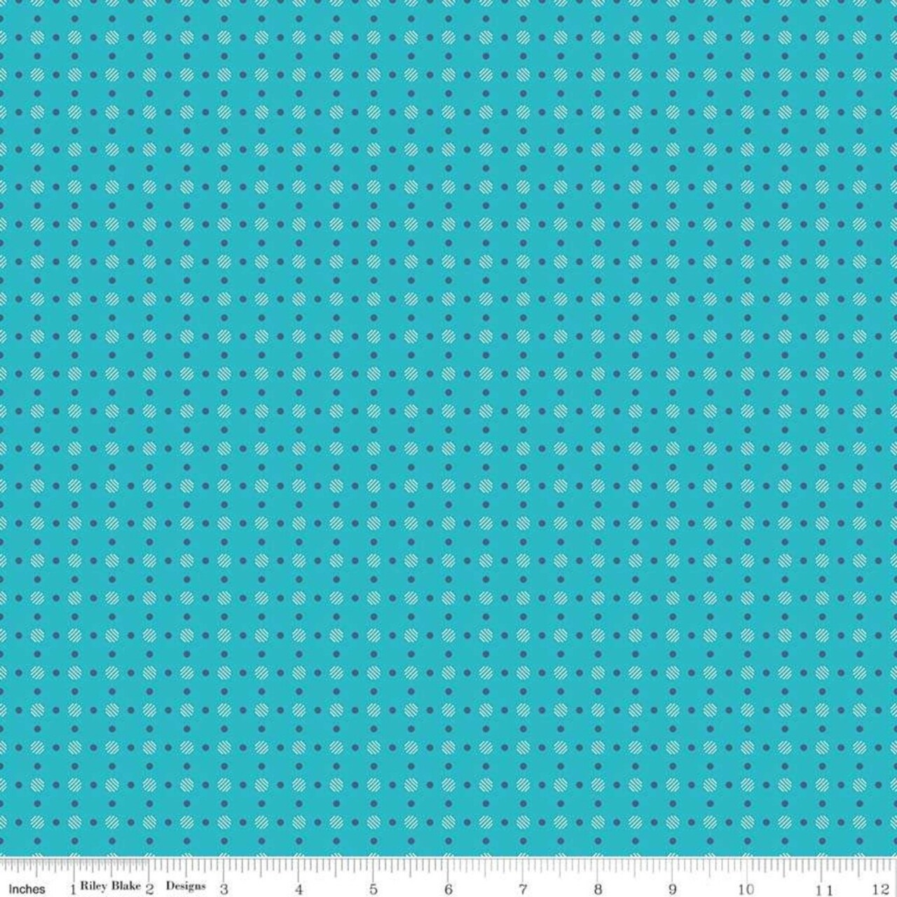 Polka Dot in Turquoise (c6405-turquoise) | Bee Basics | Lori Holt | Riley Blake
